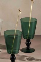 Sagar Swizzle Stir Gold Set Of 6