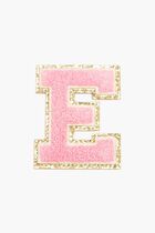 Chenille Sparkle Letter 'E' patch