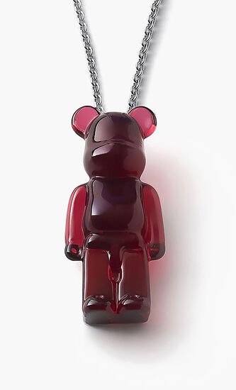 Bac Bearbrick Collier Sautoir Argent Crista