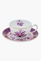 Tea Cup & Saucer Pink Set Of 2