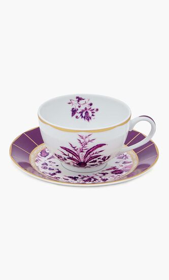 Tea Cup & Saucer Pink Set Of 2