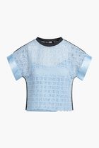 Embroidered Sslv Lace Top