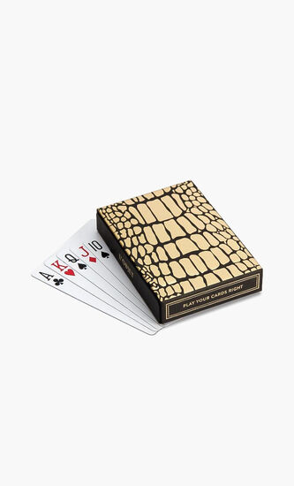 Crocodile Box With Playing Cards - 2 Decks