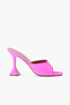 LUPITA SLIPPER SUEDE FLUO PINK 95 MM CL HEEL (AS SAMPLE)