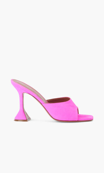 LUPITA SLIPPER SUEDE FLUO PINK 95 MM CL HEEL (AS SAMPLE)