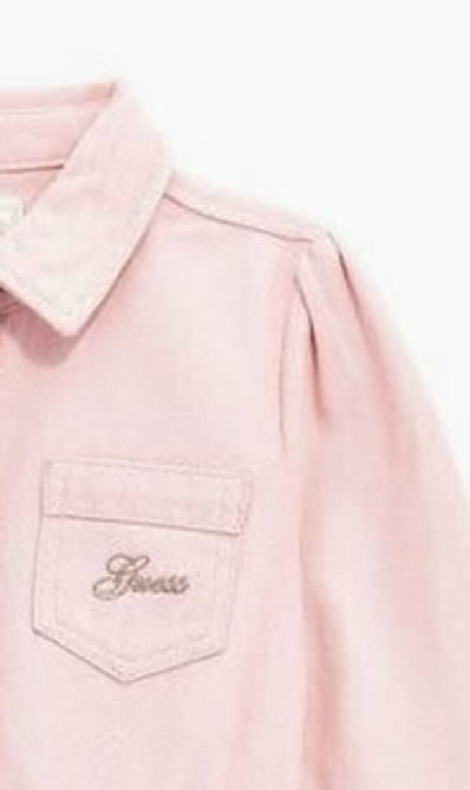 Mixed Fabric Adj. Ls Dress