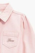 Mixed Fabric Adj. Ls Dress