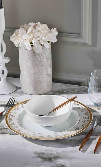 Medusa Gala Dinner Plate Round Gold 27cm