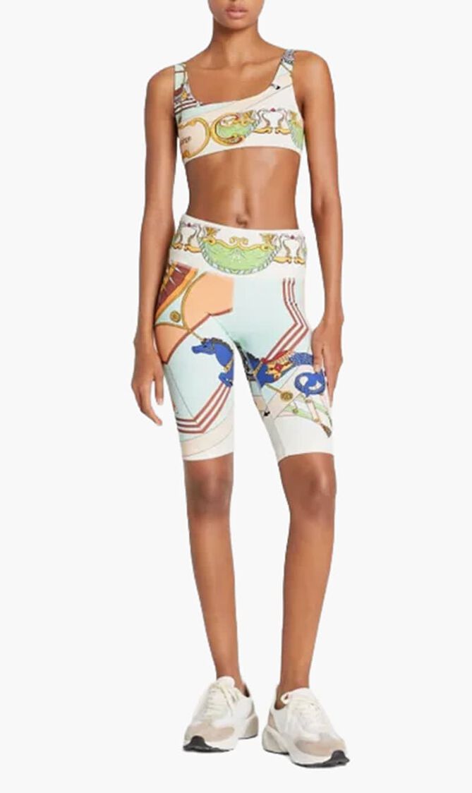 Weightless Printed Long Bike Shorts