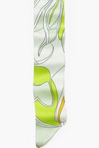 TWISTY FLOWER SILK RIBBON TIE