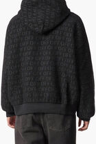 OFF AO BOUCL OVER HOODIE BLACK NO COLOR