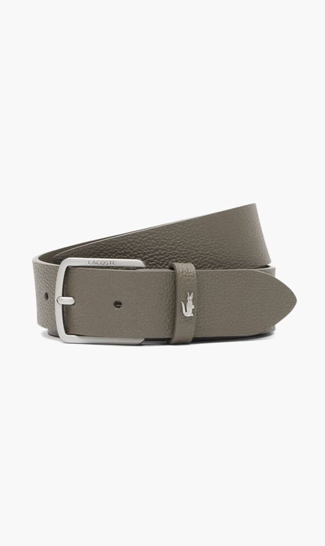 Grained Leather Belt