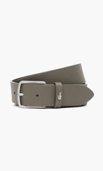Grained Leather Belt