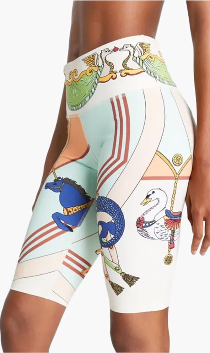 Weightless Printed Long Bike Shorts