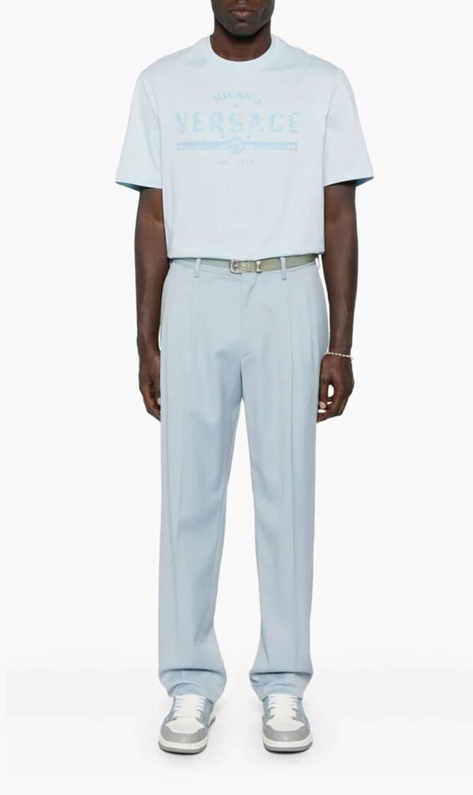 T-SHIRT COMPACT COTTON JERSEY FABRIC + NEVER FORGET VERSACE PRINT