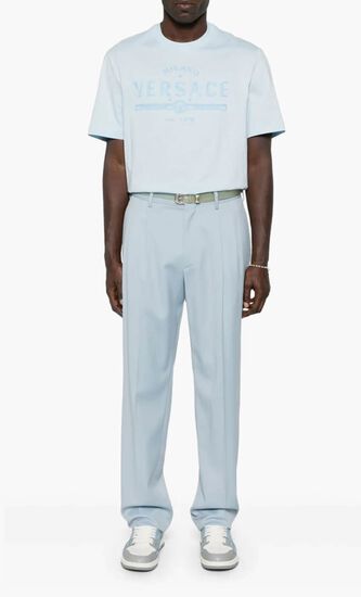 T-SHIRT COMPACT COTTON JERSEY FABRIC + NEVER FORGET VERSACE PRINT