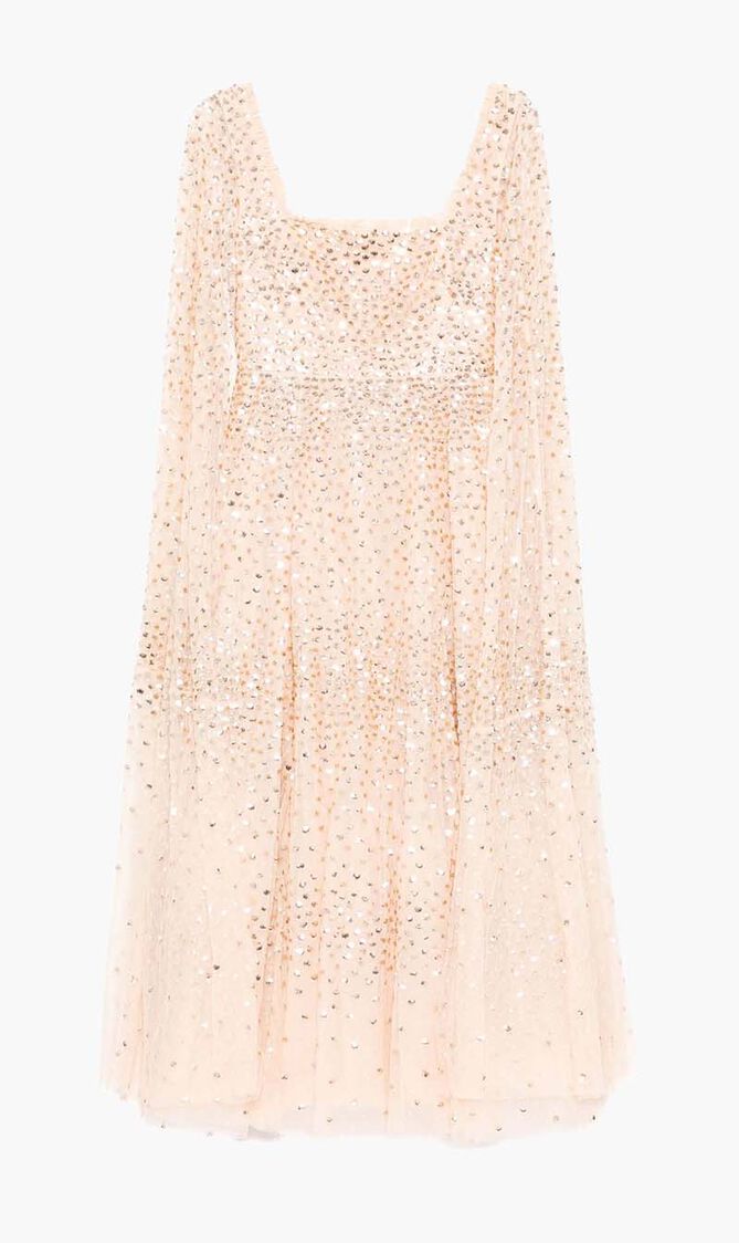 Cape Sleeve Dress