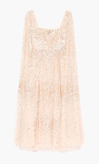 Cape Sleeve Dress