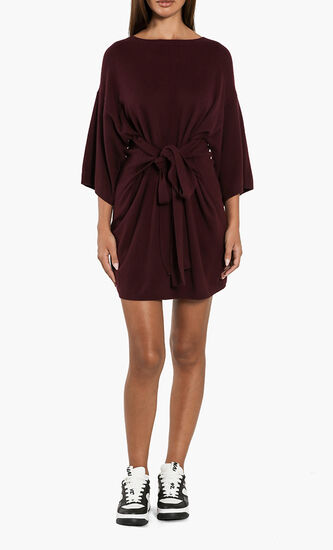 Olympy Tie Front Knitted Tunic