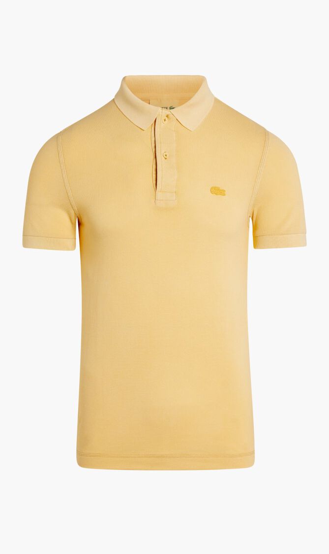 SHORT SLEEVED RIBBED COLLAR SHIRT
