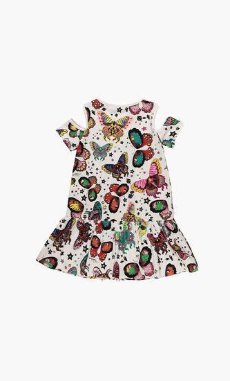 Butterfly Print Dress