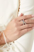 Hyperbola Crystal Infinity Ring