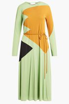 Colorblock Honeycomb Jersey Dress