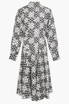 CHECK SILK DRESS