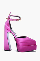 Platform Sandals Aevitas Mary Jane Pointed 160 Satin Crys