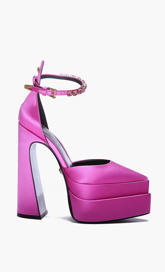 Platform Sandals Aevitas Mary Jane Pointed 160 Satin Crys
