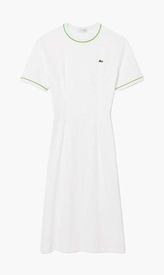 Trim Accent Jersey T-shirt Dress