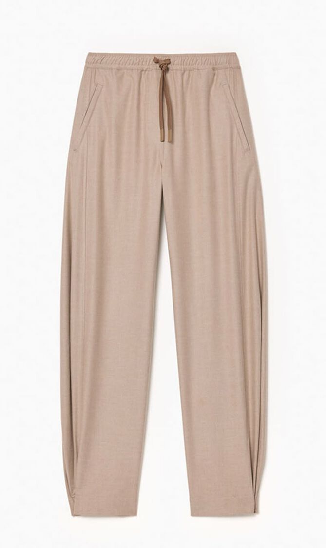 Wide Leg Flannel Pants