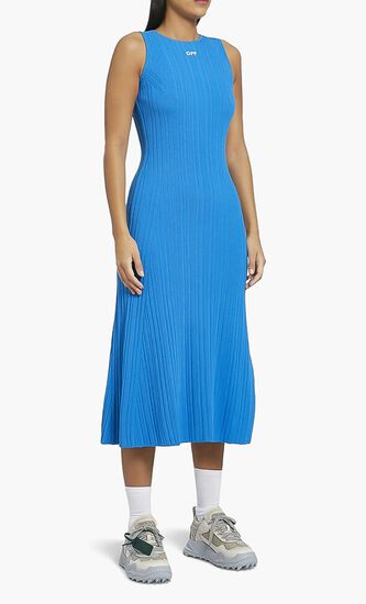 Off Print Flared Dress