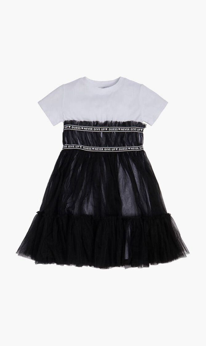 MIXED FABRIC SS DRES - LIGHT STRETCH JERSEY 160
