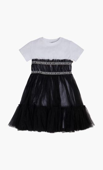 MIXED FABRIC SS DRES - LIGHT STRETCH JERSEY 160