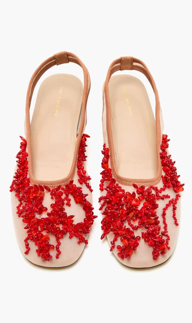 Embroidered Ballet Flats