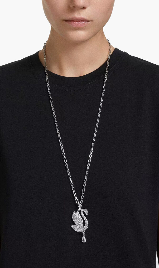 SJC ICONIC SWAN PEND LONG PENDANT WHI/RHS
