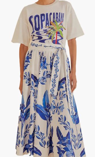 Cotton Midi Skirt
