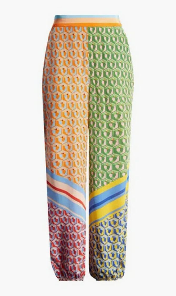 Cashew Mixed Scarf Print Joggers