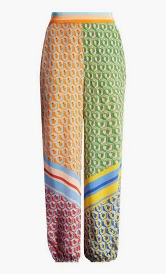 Cashew Mixed Scarf Print Joggers
