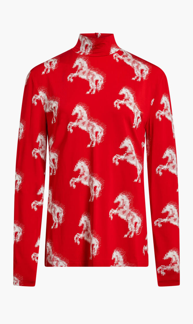PIXEL HORSE HIGH NECK TOP