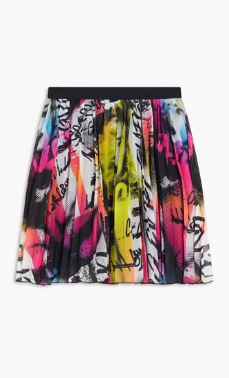 Chiffon Pleated Midi Skirt