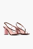 T STAMP HEEL SANDAL 85MM