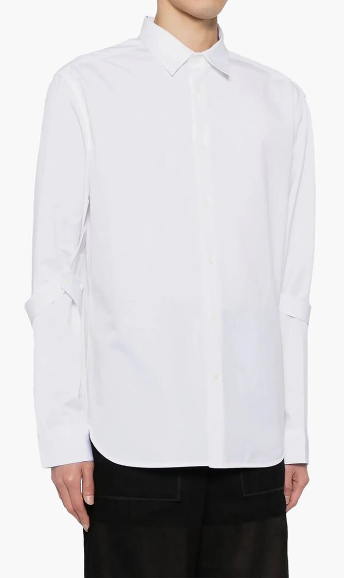 OW EMB HEAVYCOT ARMBAND SHIRT WHITE WHIT