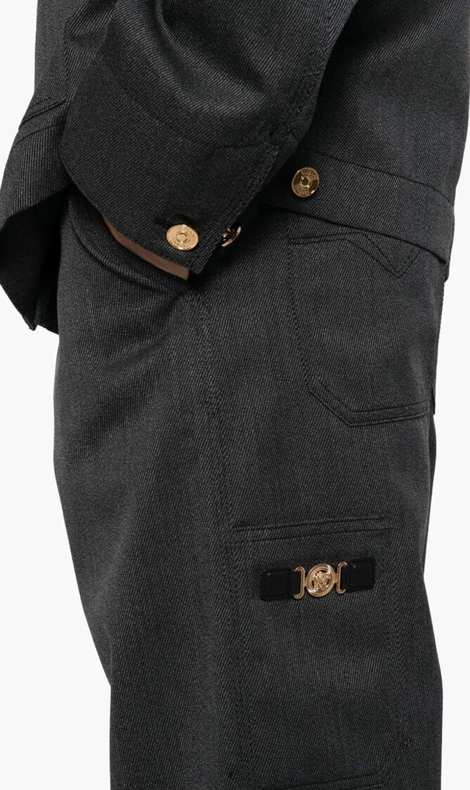 INFORMAL PANT WOOL TWILL MOULINE FABRIC