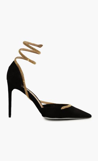 Cleo Embellished Satin Sandals