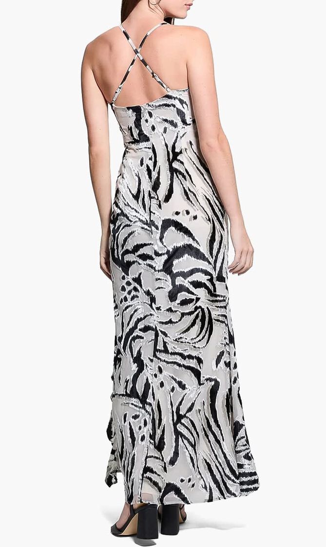 Zebra Print Lydie Maxi Dress