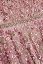 Mesh V Neckline Embellished Gown Mesh V Neckline Embellished Gown