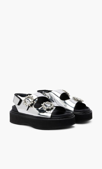 PLATFORM SANDAL W BUCKLE