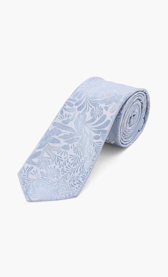 Floral Print Silk Tie